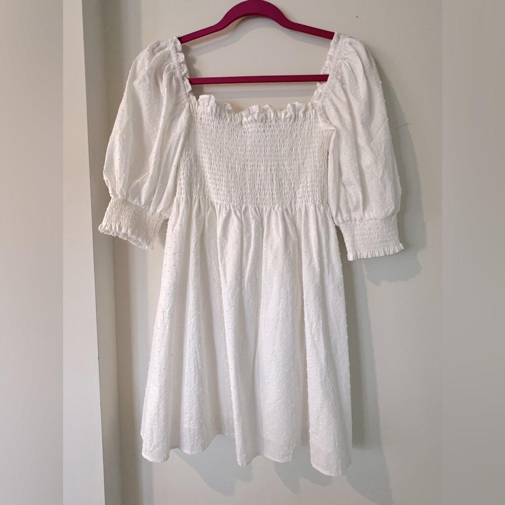 Kourt smocked mini dress size m